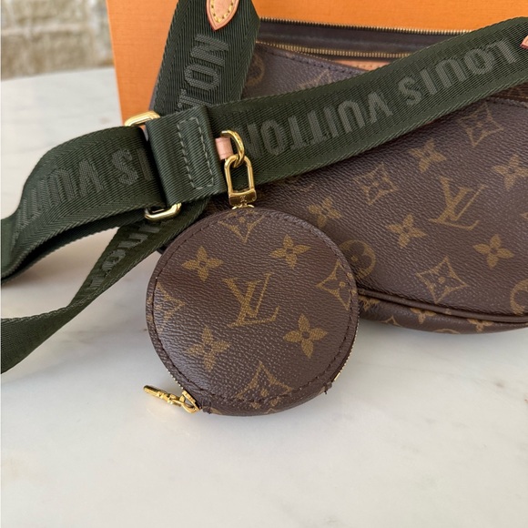Louis Vuitton Multi Pochette Accessorie Monogram with Khaki strap, no chain - Picture 5 of 11